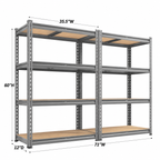 💝Grab 2 for $39!💥4-Tier Heavy Duty Utility Shelf (2-Pack) – 6400 lbs Capacity