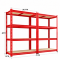 💝Grab 2 for $39!💥4-Tier Heavy Duty Utility Shelf (2-Pack) – 6400 lbs Capacity